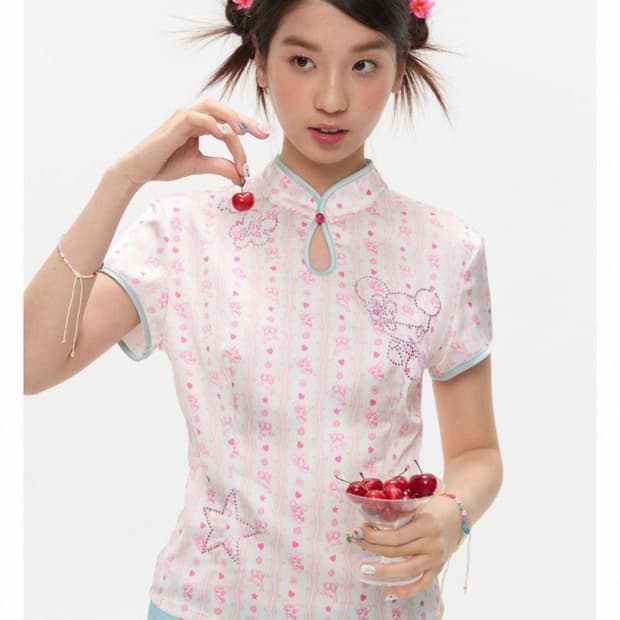 betweenand 치파오 블라우스