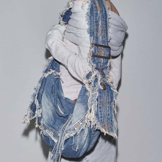 스컬프터 더플 데님백