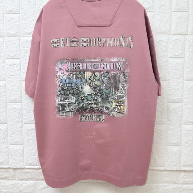 (26ss새상품)준지 핑크 오버핏 반팔 (5장일괄 구매시 이상품 드립니다