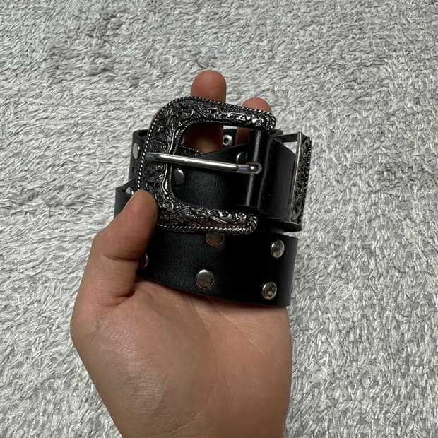 빈티지 웨스턴 스터드 벨트