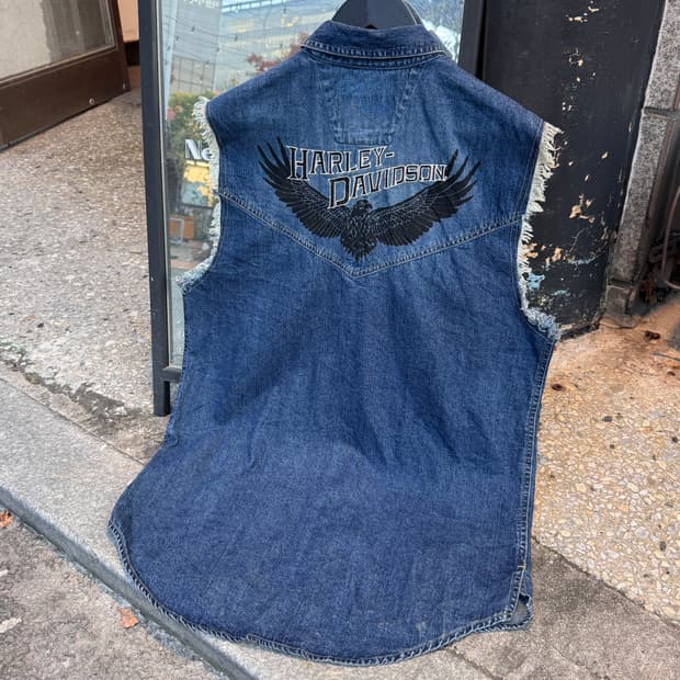 할리데이비슨 이글 데님 베스트 