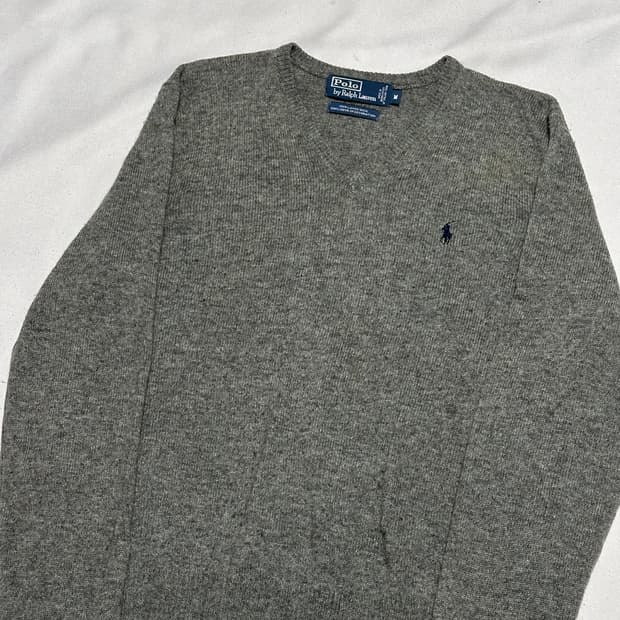 M 폴로랄프로렌 램스울 브이넥 니트