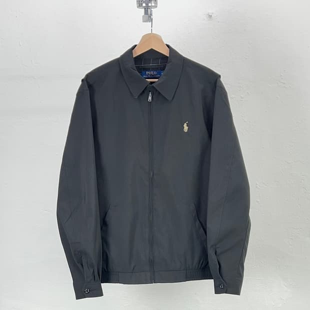 폴로 랄프로렌 블랙 폴리 쉘 스윙 바이 윈드브레이커 자켓