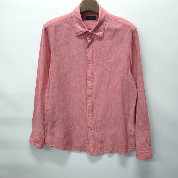 헤지스 남성 코튼 린넨 혼방 긴팔 봄여름 셔츠 (105)