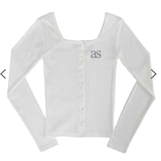 애즈온 시실리 가디건 화이트