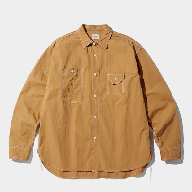 아웃스탠딩 cn 워크셔츠 머스타드 M