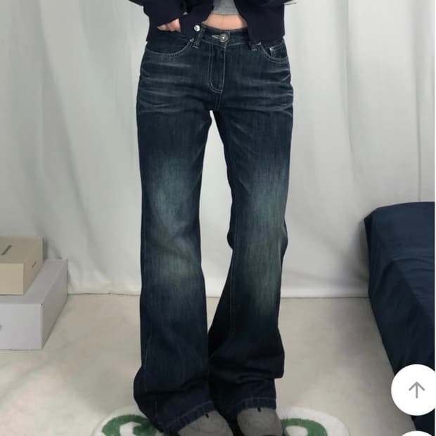 유데모닉 ootj 제나 로우 부츠컷 데님팬츠