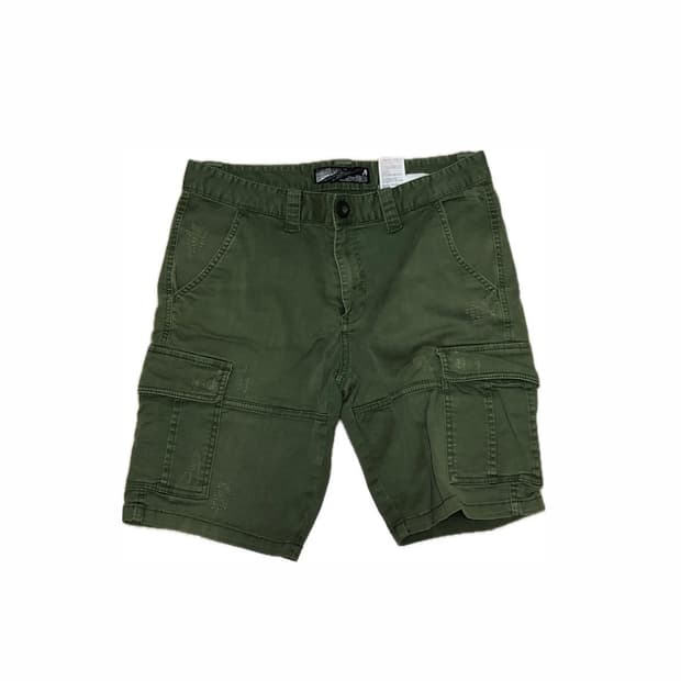 버커루 카고 버뮤다 팬츠 카키 와투케 y2k 힙합