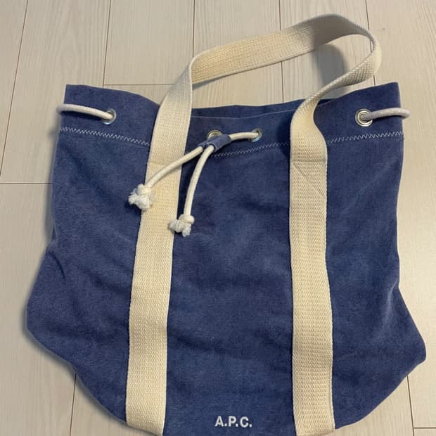 APC 블루 캔버스백