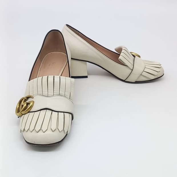 구찌 마몽 프린지 구두 35½