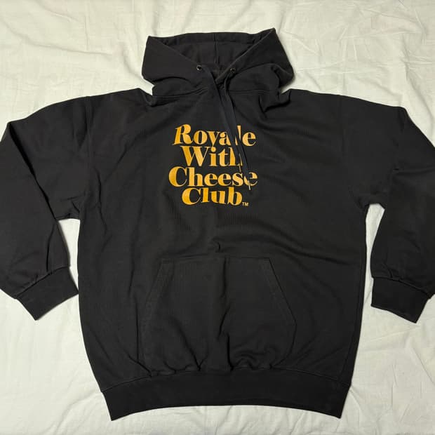 듀테로 로얄 위드 치즈 클럽 후디 빈티지 블랙