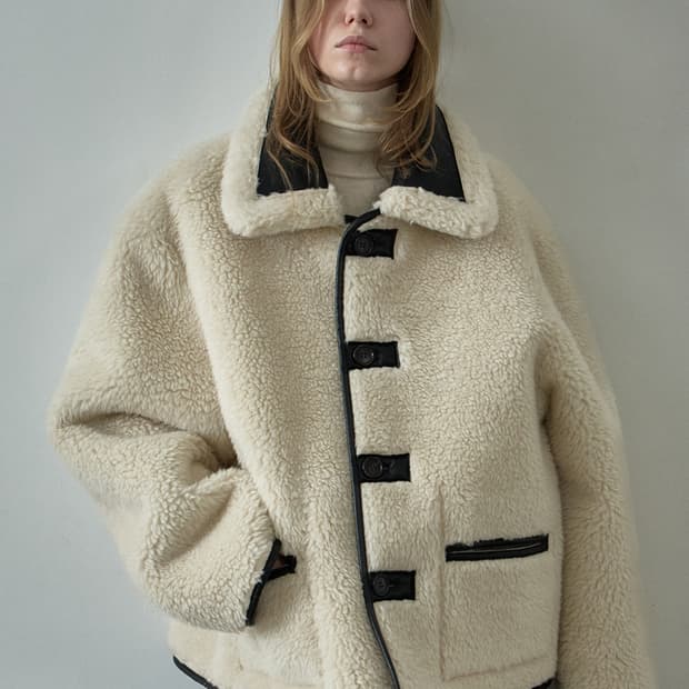 파사드패턴 빈티지 리버시블 무스탕 S