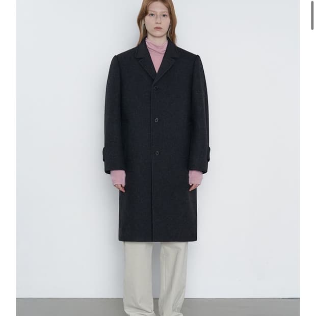 Alte 알테 빅슬리브 하프코트 차콜