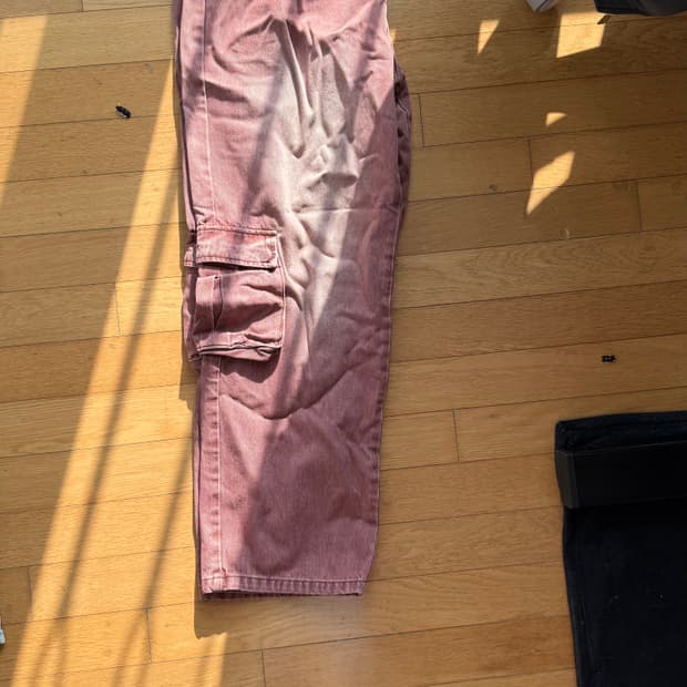 엑스톤즈 데님 파스텔 카고 팬츠