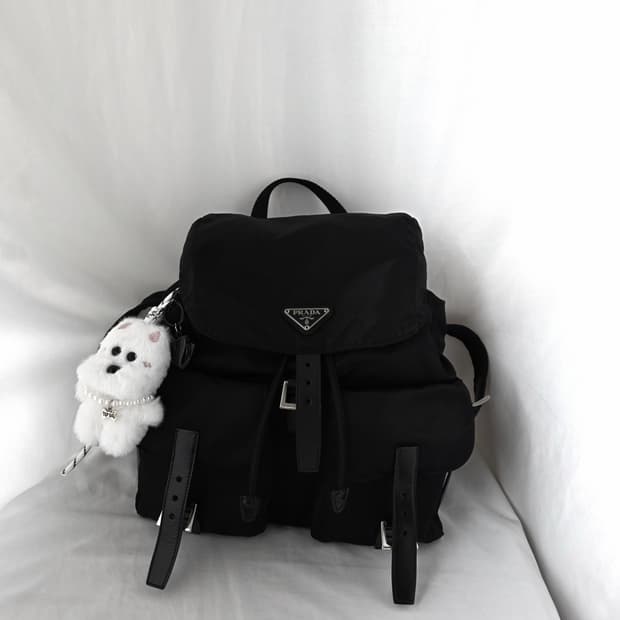 [정품 PRADA] 프라다 투포켓 나일론 빈티지백팩