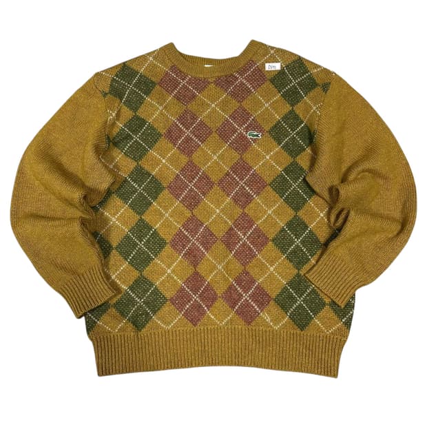 ✨ (바배) 라코스테 울 아가일 니트 