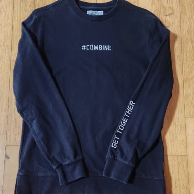 (체이스컬트) 검정 맨투맨 티셔츠 100 (슬림)