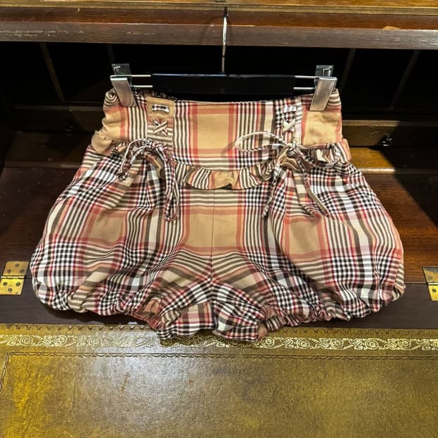 리즈리사 벌룬 하프팬츠 호박팬츠 큐롯 라떼갸루