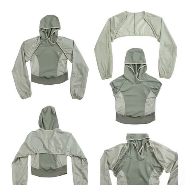 오호스 2-way 볼레로 후디