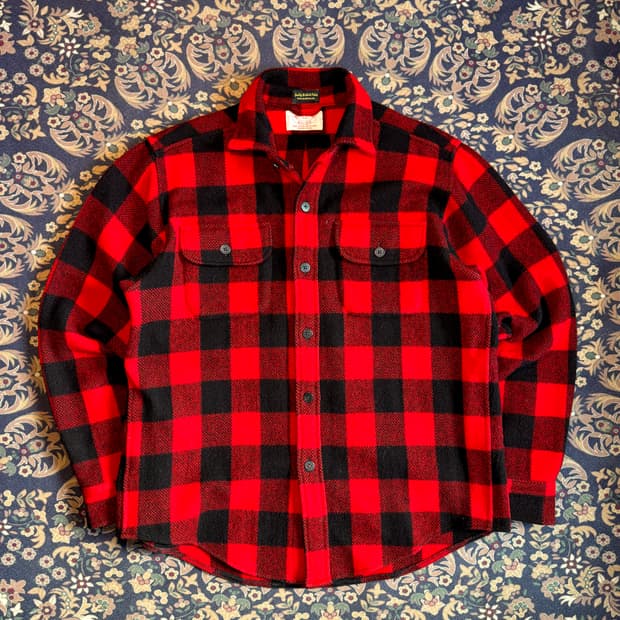 90s USA Made 브룩스 브라더스X울리치 버팔로 체크 셔츠