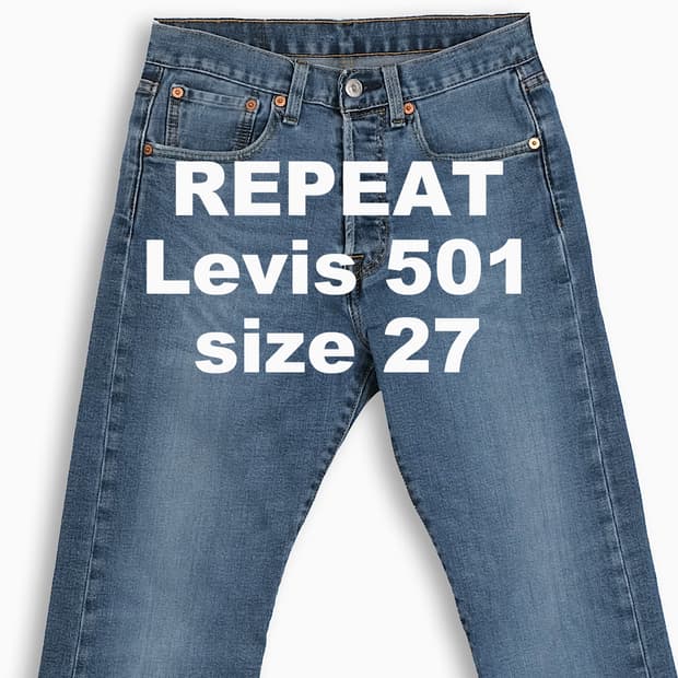 빈티지 리바이스 501 진청 27 인치 LV5012866