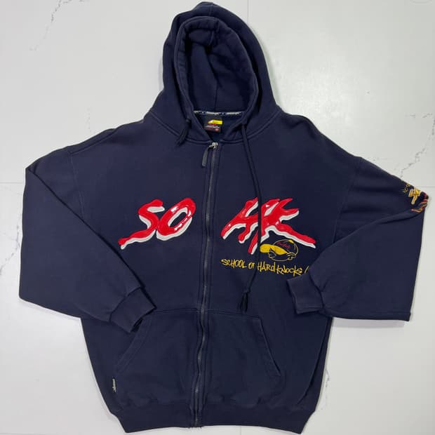 90s School of hard knock 후드집업 XL