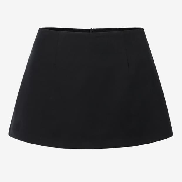 카키포인트 미니 스커트 블랙 