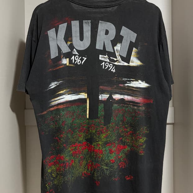 빈티지 90s Kurt Cobain Memorial 커트 코베이 티셔츠
