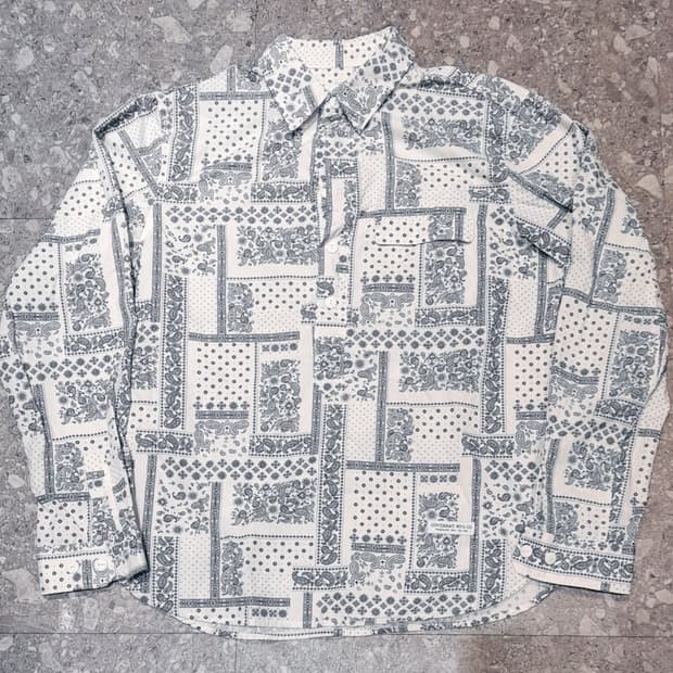 💥커버낫 페이즐리 하프 셔츠 (M) 
