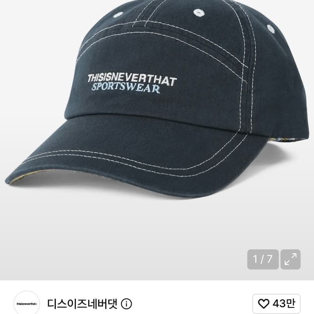 디스이즈네버댓 볼캡