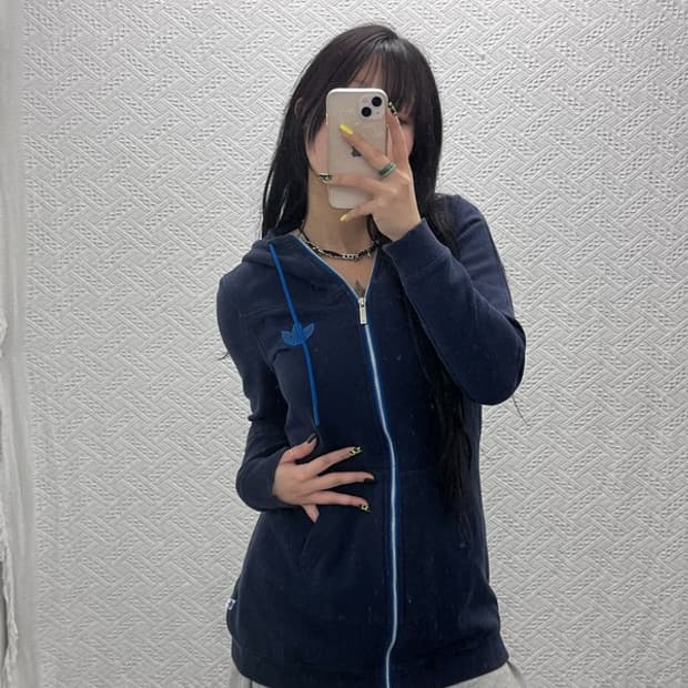 아디다스 00's 레트로 오리지널 약기모 롱 후드집업 95 C07426