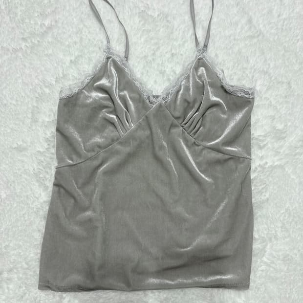 빈티지 새틴 벨벳 레이스 슬리브리스