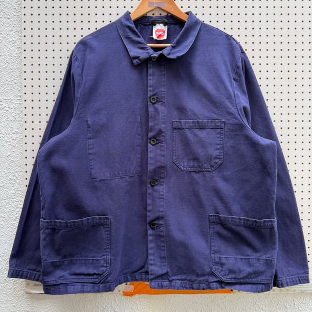 OLD VINTAGE PURPLE BLUE FRENCH 프렌치워크자켓