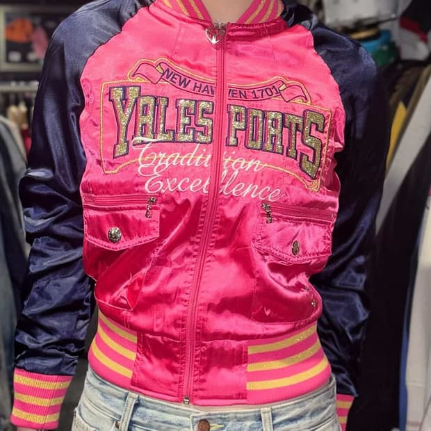 YALE 예일 핑크 점퍼
