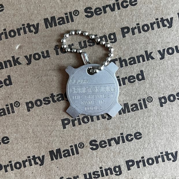 90s Vtg Craftsman Tool Keyring
