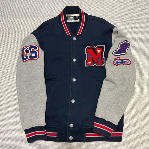 뉴발란스 빅로고 바시티 자켓