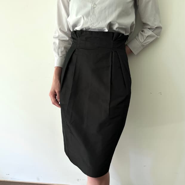 질샌더 jil sander 실크 혼방 미디스커트