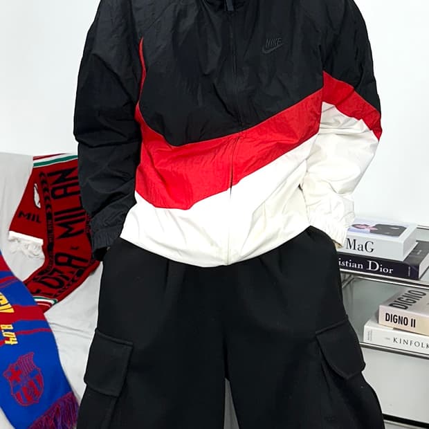 나이키 NSW 빅스우시 우븐 바람막이 M