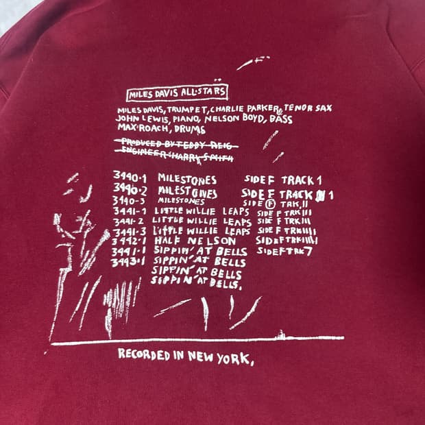 유니클로 장 미쉘 바스키아 디스코그래피 2 후드티 재즈 마일스 데이비스