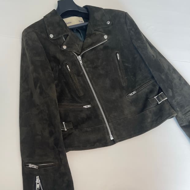 마뗑킴 스웨이드자켓 m