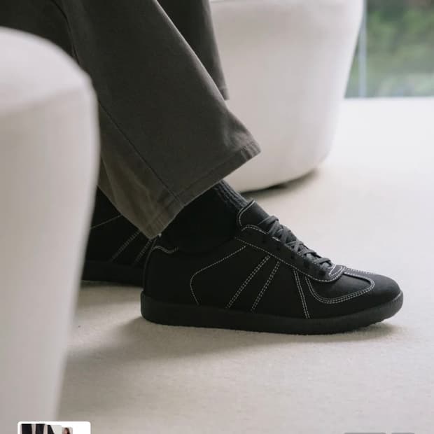 디퍼슈 / 쿠바 스니커즈 올블랙 데님 / 280