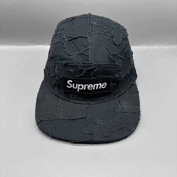 슈프림 레이어드 카모 캠프캠 블랙 모자