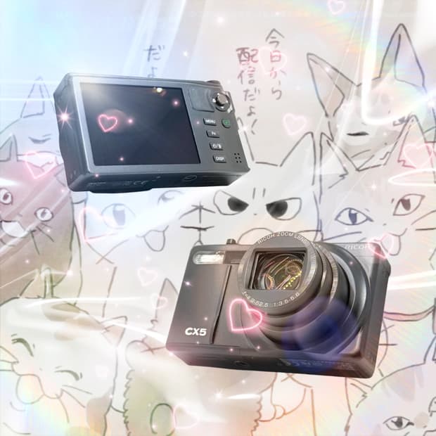 [필름감성&뽀용!] 리코 CX5 블랙 디지털카메라