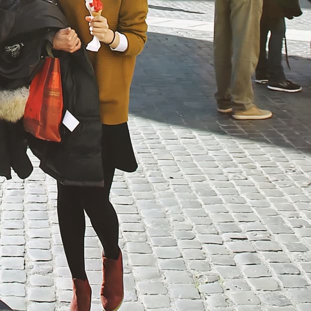 띠어리 베트람 머스타드 와플 니트 S