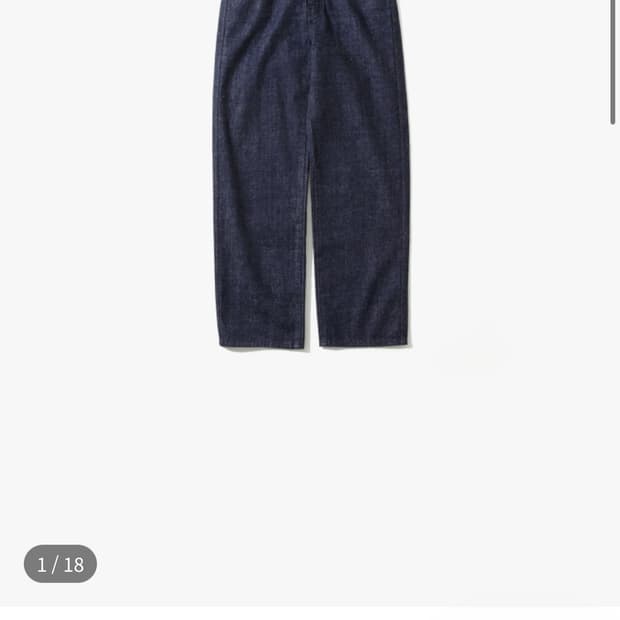 (3사이즈) 오토매틱포더피플 인디고데님팬츠