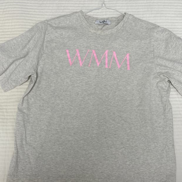 WMM 그레이 반팔티셔츠