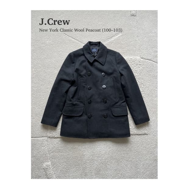 제이크루 뉴욕 클래식 울 피코트 (100-103)