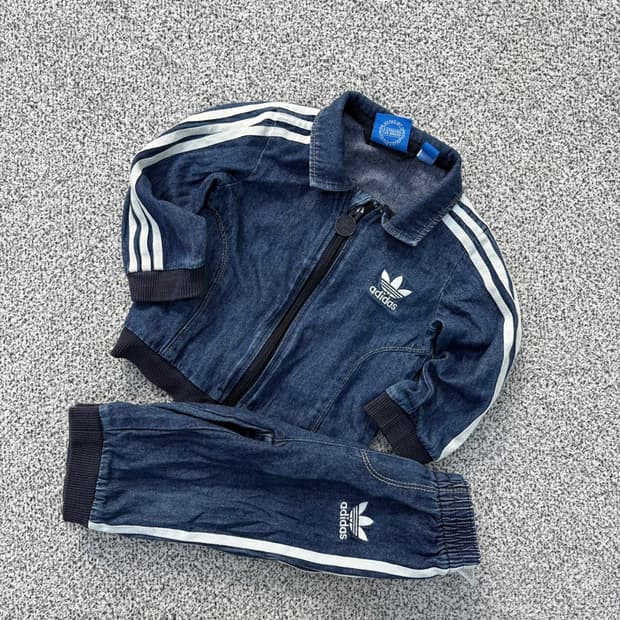 012 아디다스 키즈 데님 트레이닝 세트 0331J
