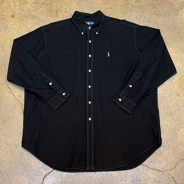 새상품급 00s 미국 빈티지 폴로랄프로렌 스트라이프 옥스포드 셔츠