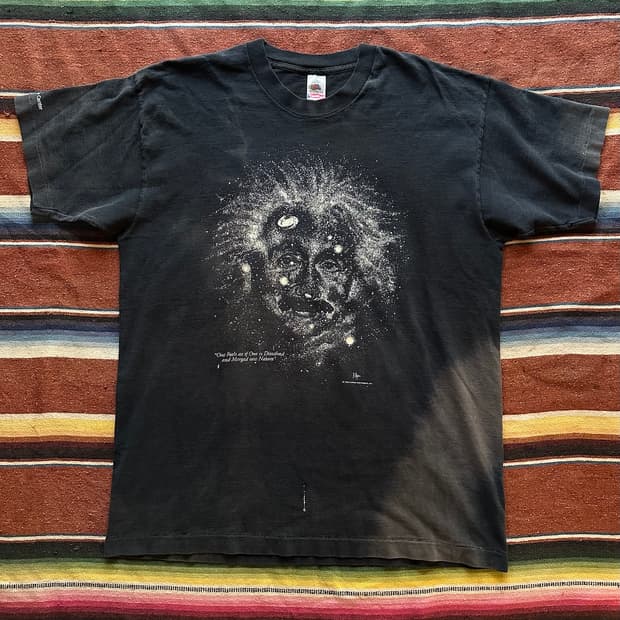 90s USA 빈티지 알버트 아인슈타인 반팔 티셔츠